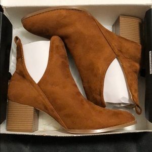 SUEDE BOOTIES NEW IN BOX